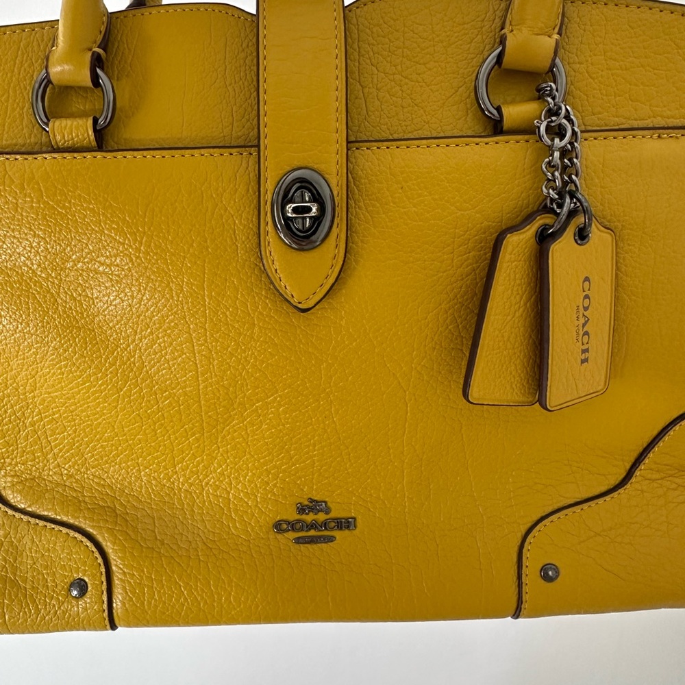 Coach Mercer Genuine Leather 2 Way Satchel Bag - Picture 3 of 12